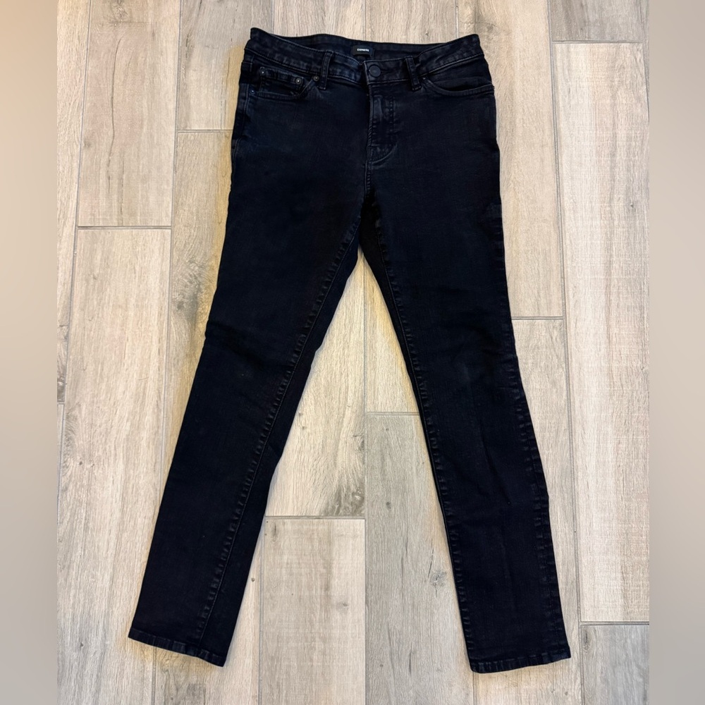 Express Skinny Stretch Jeans in Black